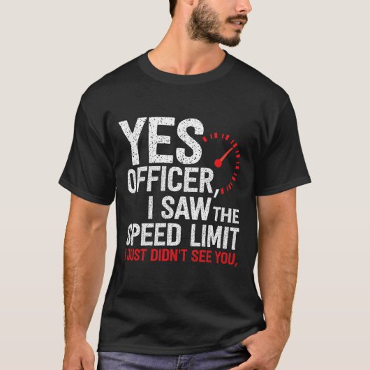 Yesのスピード違反 – 車愛好家Amp Mec Tシャツ (正面)