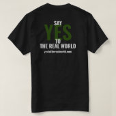 Yesの世界実在へ Tシャツ (デザイン裏面)