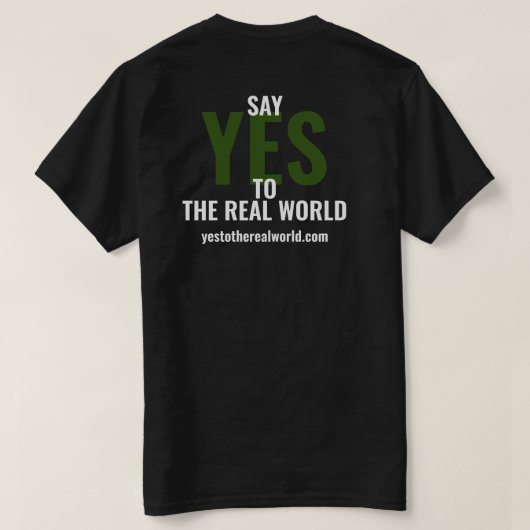 Yesの世界実在へ Tシャツ (デザイン裏面)