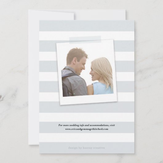 Yesの写真は日付カードを保存 セーブザデート (裏面)