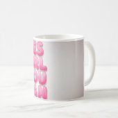 Yesの女の子あなたがマググできる コーヒーマグカップ (正面右)