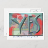 Yesの被収容者葉書 ポストカード (正面/裏面)