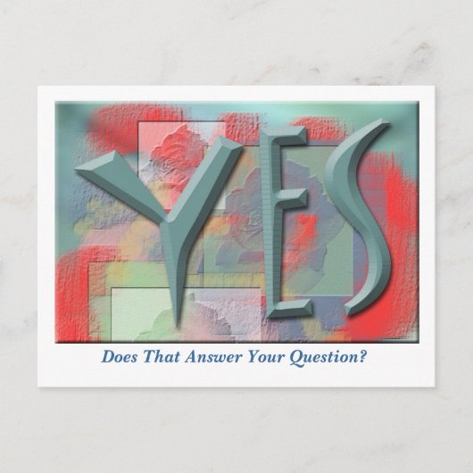 Yesの被収容者葉書 ポストカード (正面)