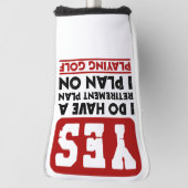 Yesの退職計画を持ってい遊る ゴルフヘッドカバー (回転90)