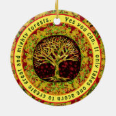 Yesの送信前向き可 セラミックオーナメント (裏面)