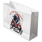 Yesはいけなクリスマスだおもしろい ラージペーパーバッグ (正面アングル)