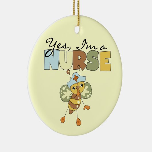 YESはナースTシャツとギフト セラミックオーナメント (右)