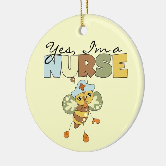 YESはナースTシャツとギフト セラミックオーナメント (左)