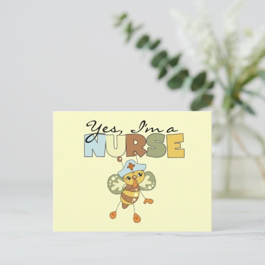 YESはナースTシャツとギフト ポストカード (スタンド正面)