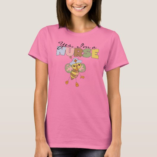 YESはナースTシャツとギフト Tシャツ (正面)
