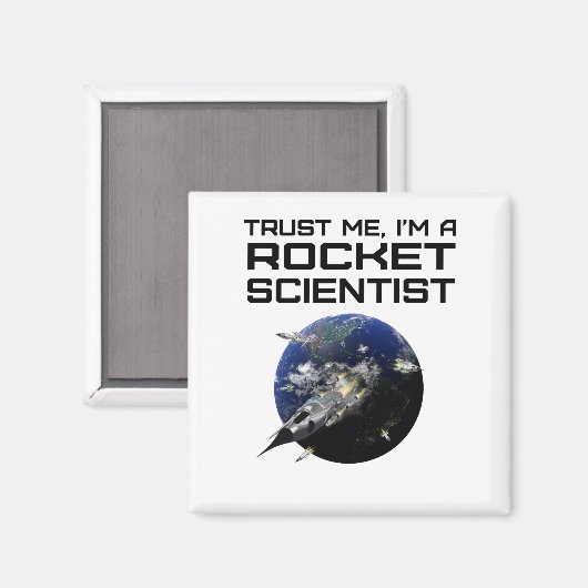 Yesはロケット科学おもしろい航空宇宙 マグネット (正面/裏面)