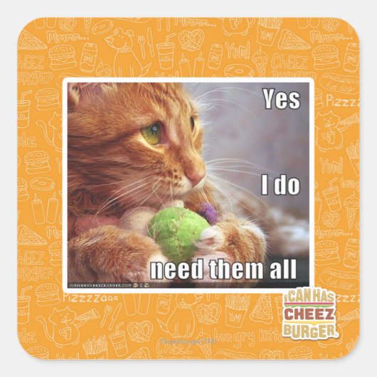 Yesは全部要る スクエアシール (正面)