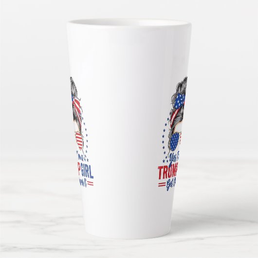 Yesは切り札の女の子が乗り越える カフェラテマグ (正面)