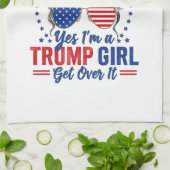 Yesは切り札の女の子が乗り越える キッチンタオル (折り畳み)