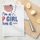 Yesは切り札の女の子が乗り越える キッチンタオル (四つ折り)