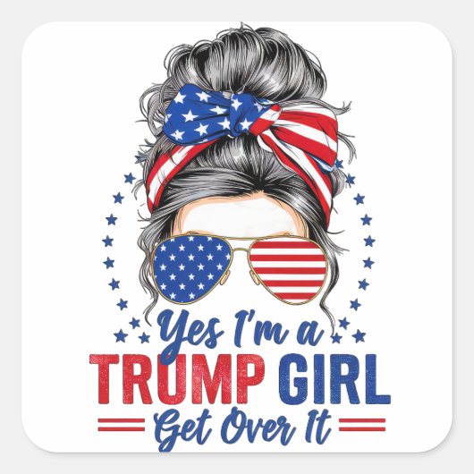 Yesは切り札の女の子が乗り越える スクエアシール (正面)