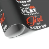 Yesは女遊の子のようにバスケットボールする ラッピングペーパー (ロールコーナー)