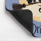 Yesは月のそばで杖飛んでいるの魔女を運転する マウスパッド (コーナー)