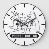 Yesは適当な医者だ。 ラージ壁時計 (正面)