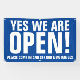 Yesは青来い看板だ 横断幕