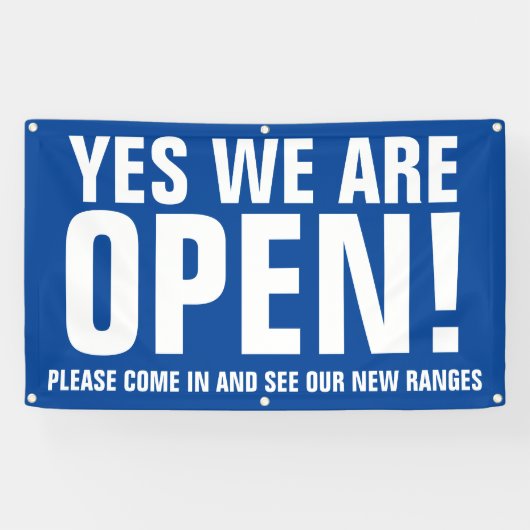 Yesは青来い看板だ 横断幕 (横)