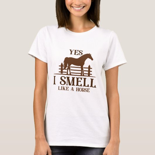 Yesは馬の匂いがする Tシャツ (正面)
