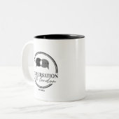 yesは1人で遠くにきる！ ツートーンマグカップ (正面左)