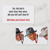 Yesは、この帽子より素晴らしいです…. 名刺 (正面/裏面)