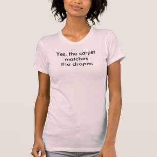 Yesは、カーペットおおいますTシャツを一致させます Tシャツ