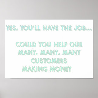 Yesは、仕事を持って#2 ポスター