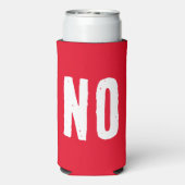 YESまたは番号。おもしろい引用文。赤と緑 スリム缶クーラー (Seltzer裏面)
