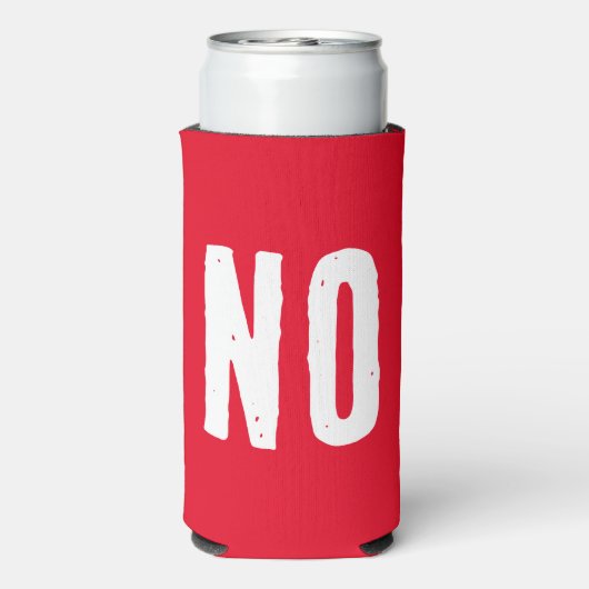 YESまたは番号。おもしろい引用文。赤と緑 スリム缶クーラー (Seltzer裏面)