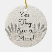 Yesみんな俺のものだ！大家族 セラミックオーナメント (正面)