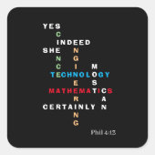 YESやる気を起こさせる茎 スクエアシール (正面)