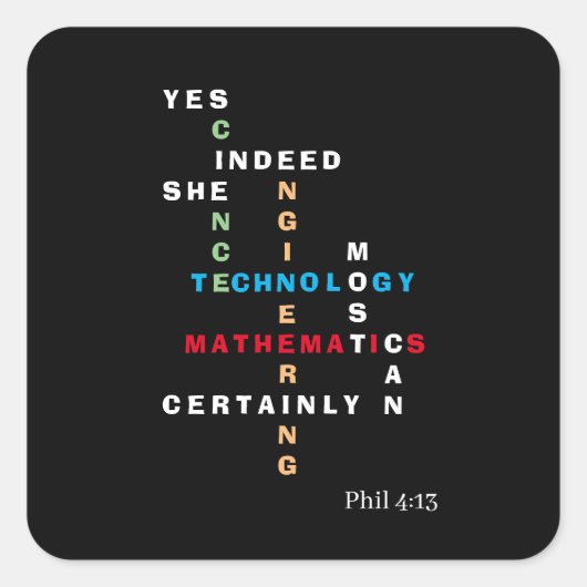 YESやる気を起こさせる茎 スクエアシール (正面)