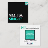 YESよ独身の スクエア名刺 (正面/裏面)