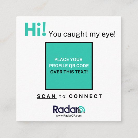 YESよ独身の スクエア名刺 (裏面)