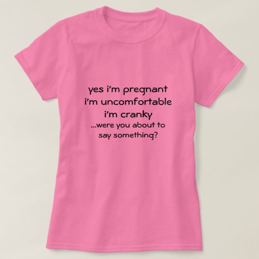 Yesをテーマ妊婦のにしたTシャツ Tシャツ (デザイン正面)