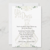 yesをドレスブライダルに 招待状 (正面)