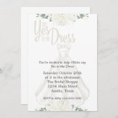 yesをドレスブライダルに 招待状 (正面/裏面)