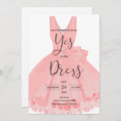 yesをドレス招待状に 招待状 (正面/裏面)