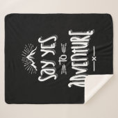 yesを冒険キャンピングハイキングに言う – ハイキングギフト シェルパブランケット (正面(横))