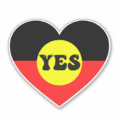 yesを声に投票 – 先住民の声 シール (正面)