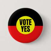 yesを議会に投票する 缶バッジ (正面)
