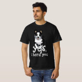 Yesアイヘルドユー縁どコリーアートパピーコ縁どル Tシャツ (正面フル)