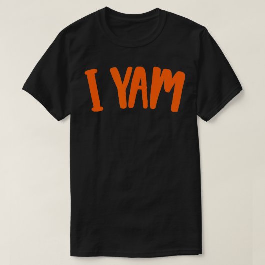 Yesアイヤムシェスマイサツマイポテト感謝祭 Tシャツ (デザイン正面)