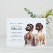 yesアフリカ系アメリカ人の花嫁の提案を言う 招待状 (スタンド正面)