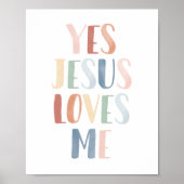 Yesイエズラブミーレインボー子供部屋デコール ポスター (正面)