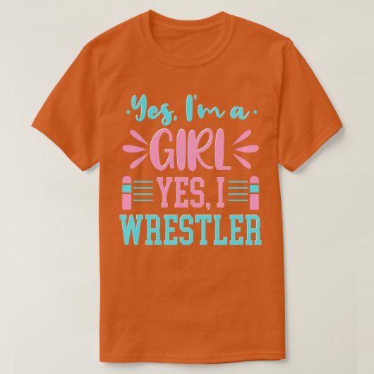 YesイムアガールYesIレスル Tシャツ (デザイン正面)