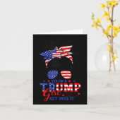 Yesイムトランプ女の子Itを乗り越えてサポートトランプ女の子M カード (黄色い花)